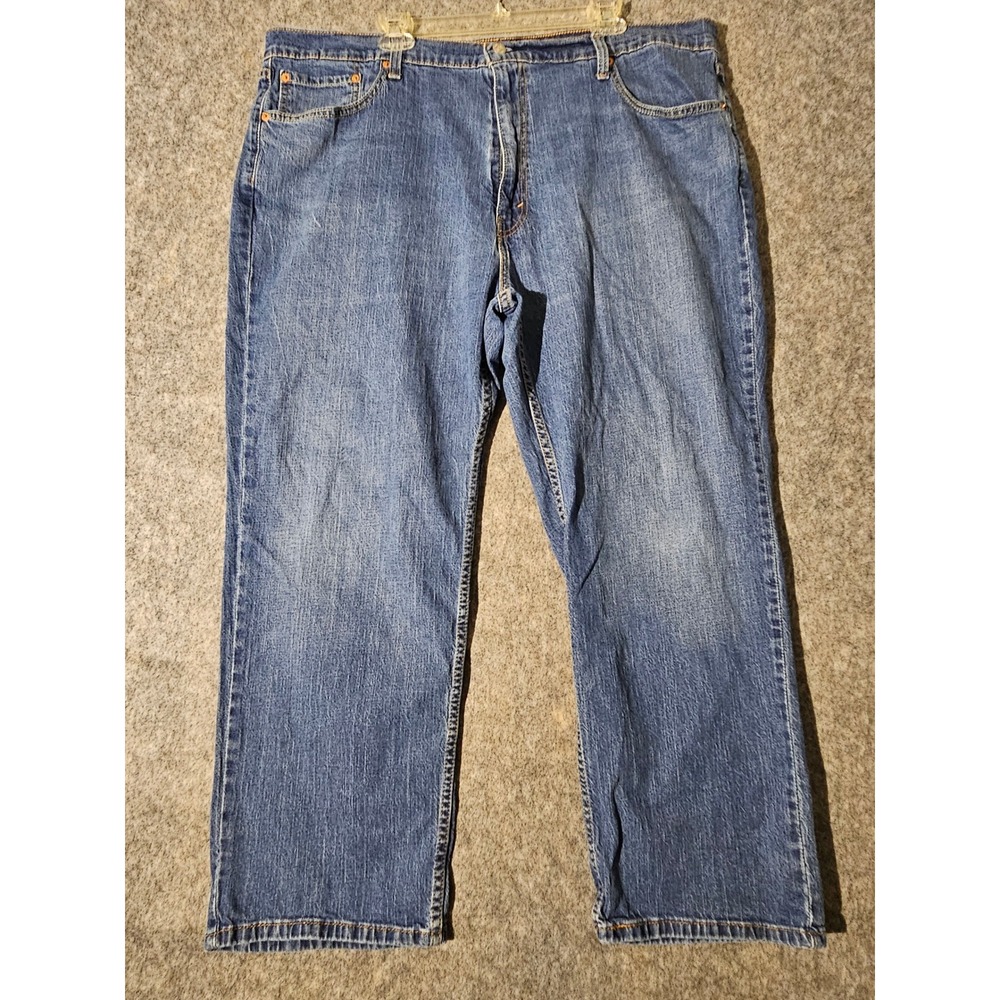 Levi's 559 Relaxed Straight Jeans Mens 44x30 Blue Denim Stretch